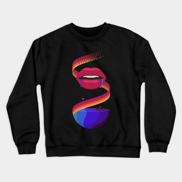 L I P P Crewneck Sweatshirt by ThanksAnyway